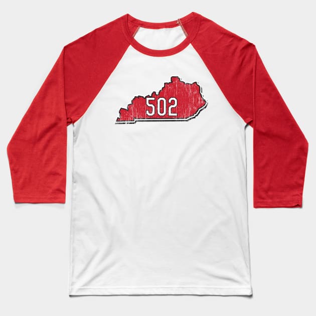 Kentucky 502 Area Code Baseball T-Shirt by KentuckyYall